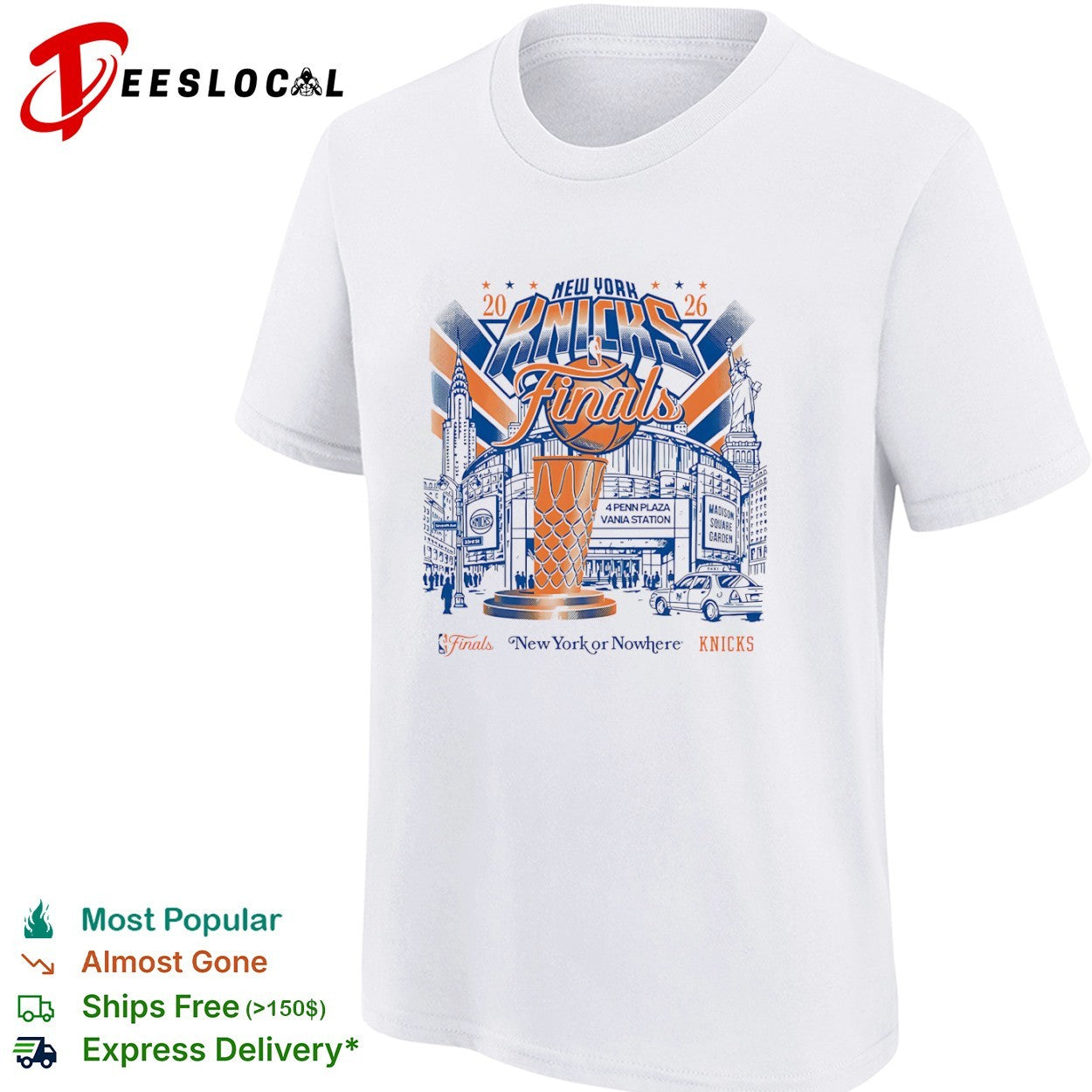 New York Knicks 2026 Finals 4 Penn Plaza Vania Station Madison Square Garden shirt