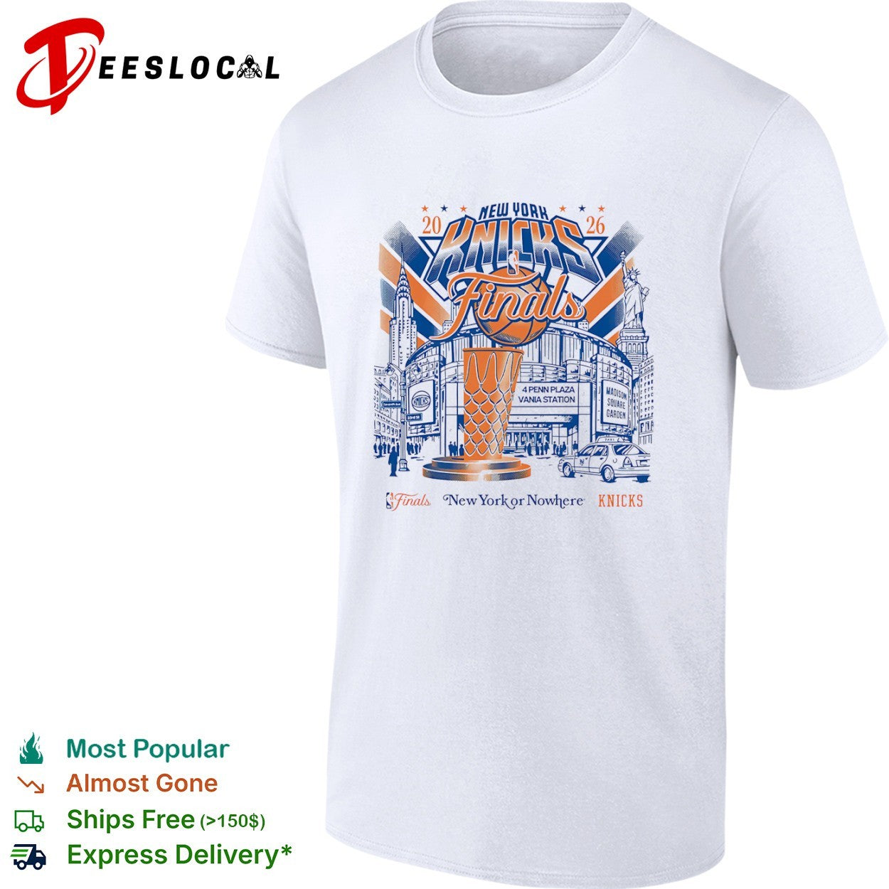 New York Knicks 2026 Finals 4 Penn Plaza Vania Station Madison Square Garden shirt