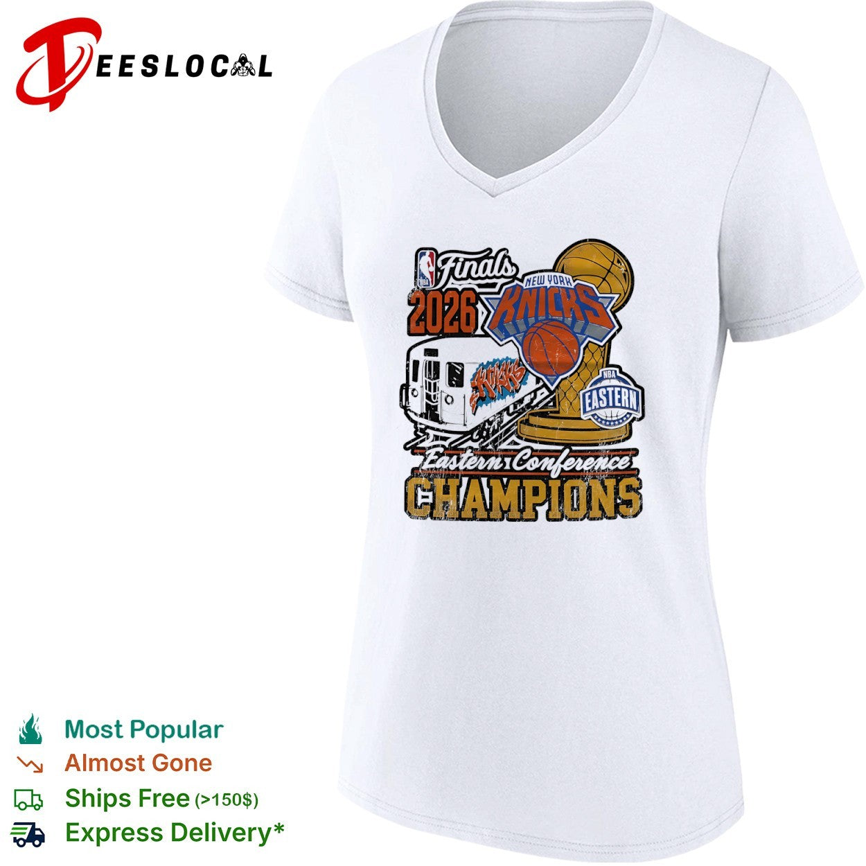 New York Knicks 2026 Finals Eastern Conference Champions NBA subway basketball shirt