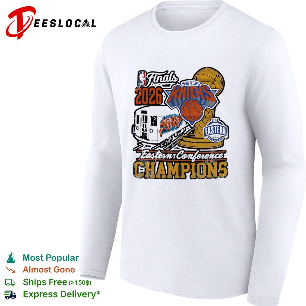 New York Knicks 2026 Finals Eastern Conference Champions NBA subway basketball shirt