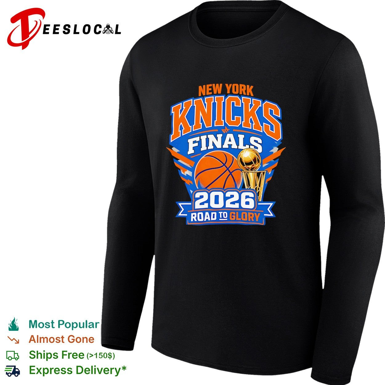 New York Knicks 2026 Finals Road to Glory basketball championship trophy shirt