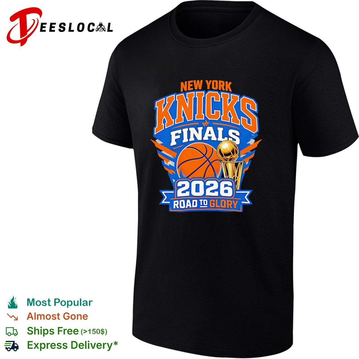New York Knicks 2026 Finals Road to Glory basketball championship trophy shirt