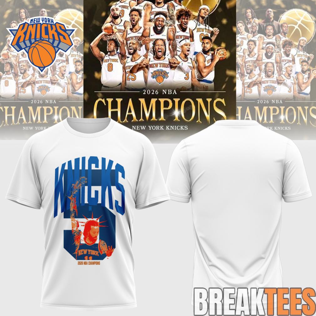 New York Knicks 2026 NBA Champions 3D T-Shirt