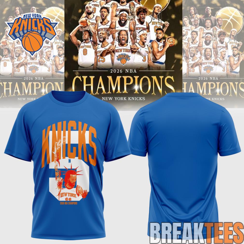 New York Knicks 2026 NBA Champions 3D T-Shirt
