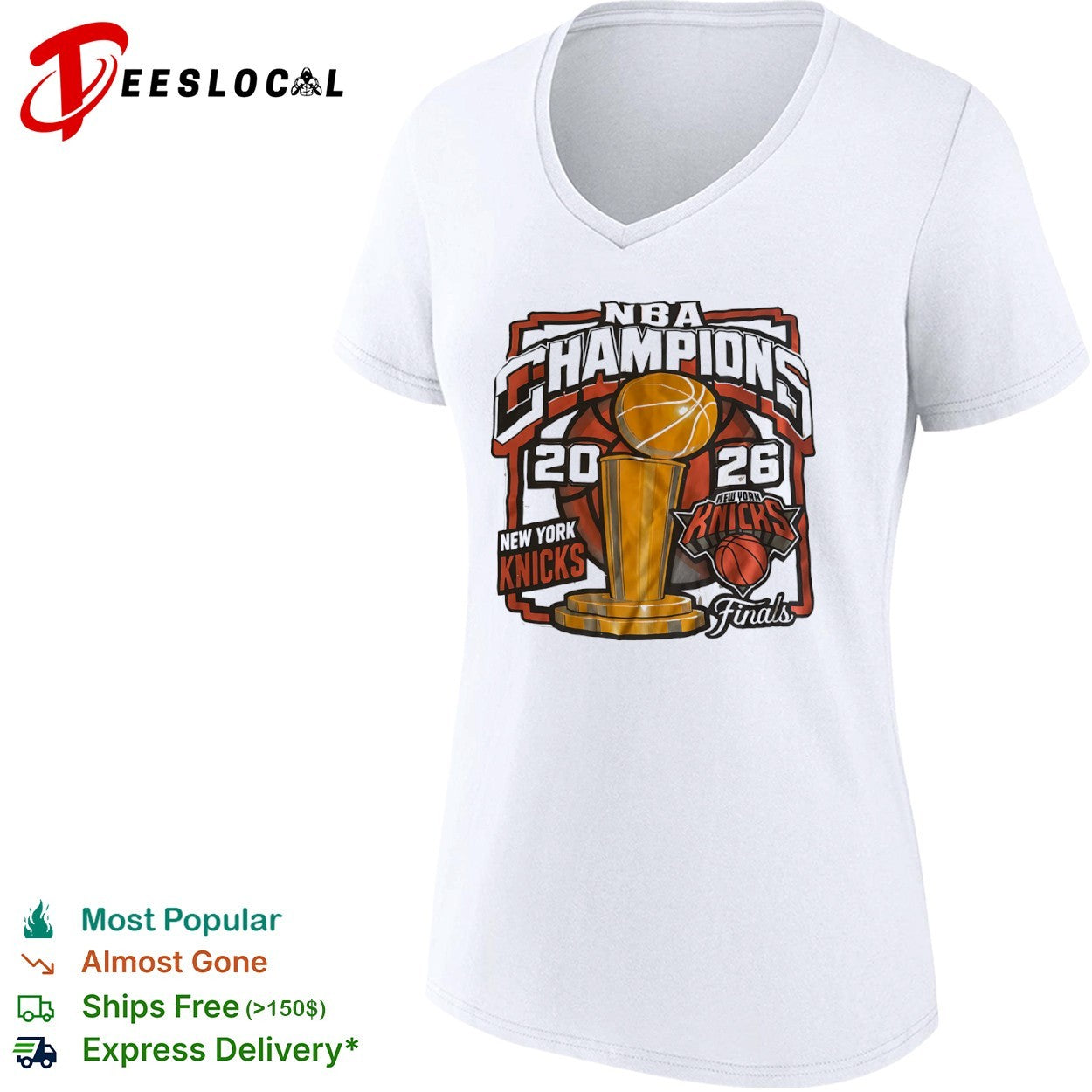 New York Knicks 2026 NBA Champions Finals Trophy logo shirt