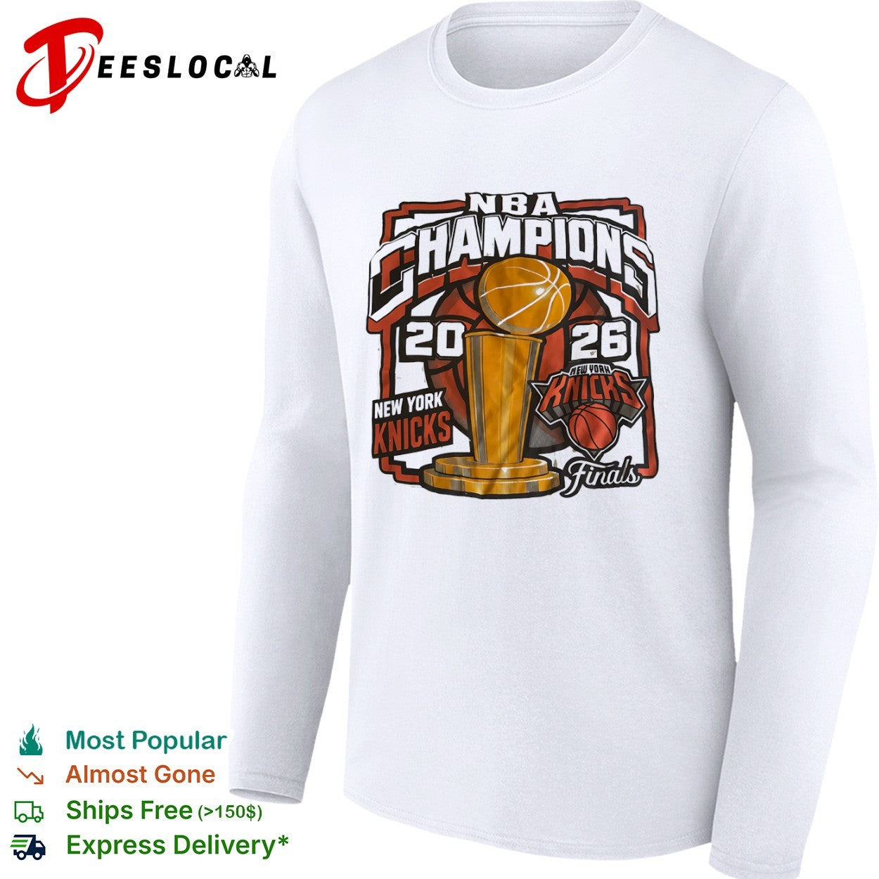 New York Knicks 2026 NBA Champions Finals Trophy logo shirt