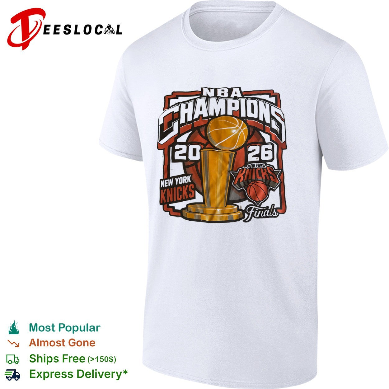 New York Knicks 2026 NBA Champions Finals Trophy logo shirt