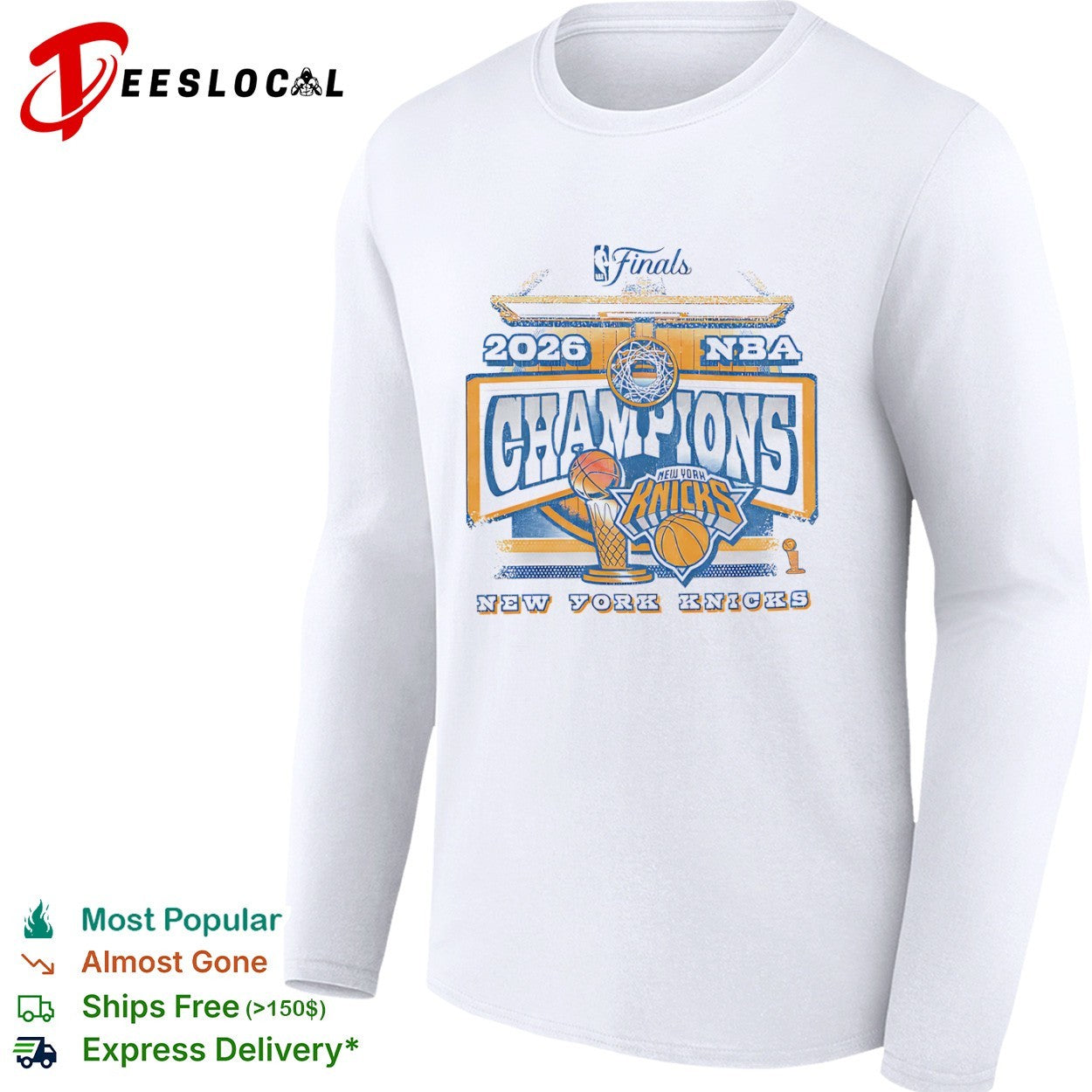 New York Knicks 2026 NBA Champions Finals basketball team shirt