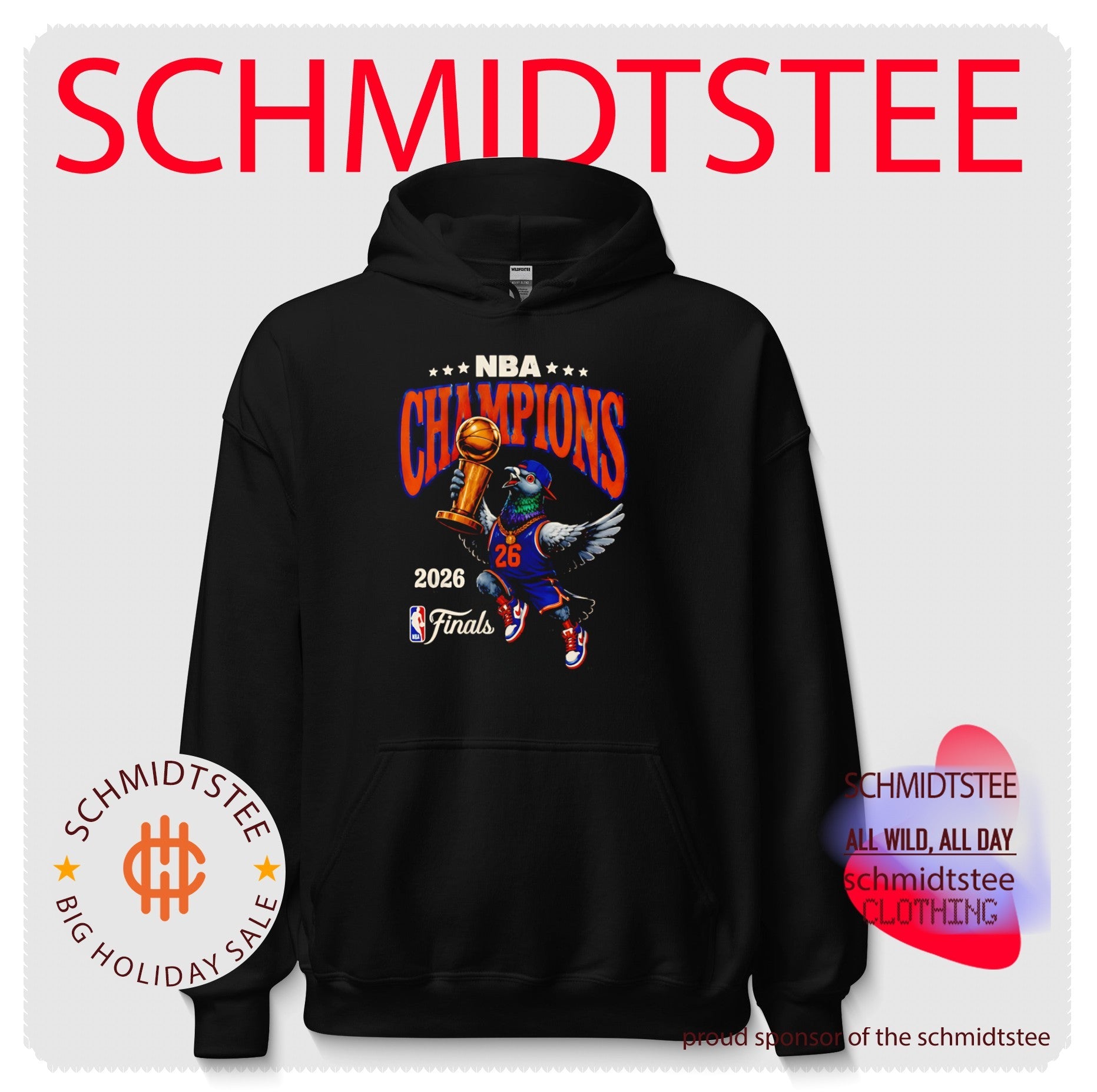 New York Knicks 2026 NBA Champions Pigeon shirt