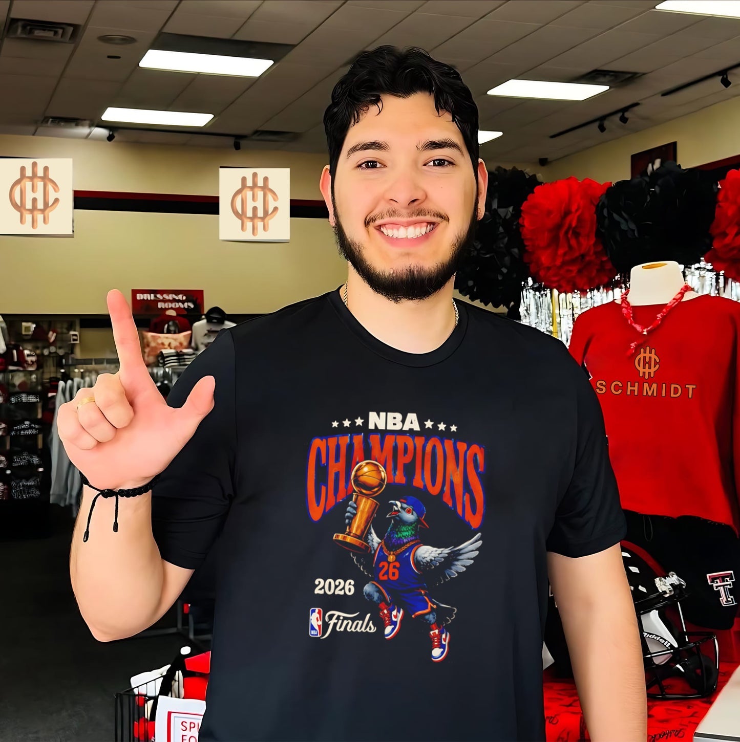 New York Knicks 2026 NBA Champions Pigeon shirt