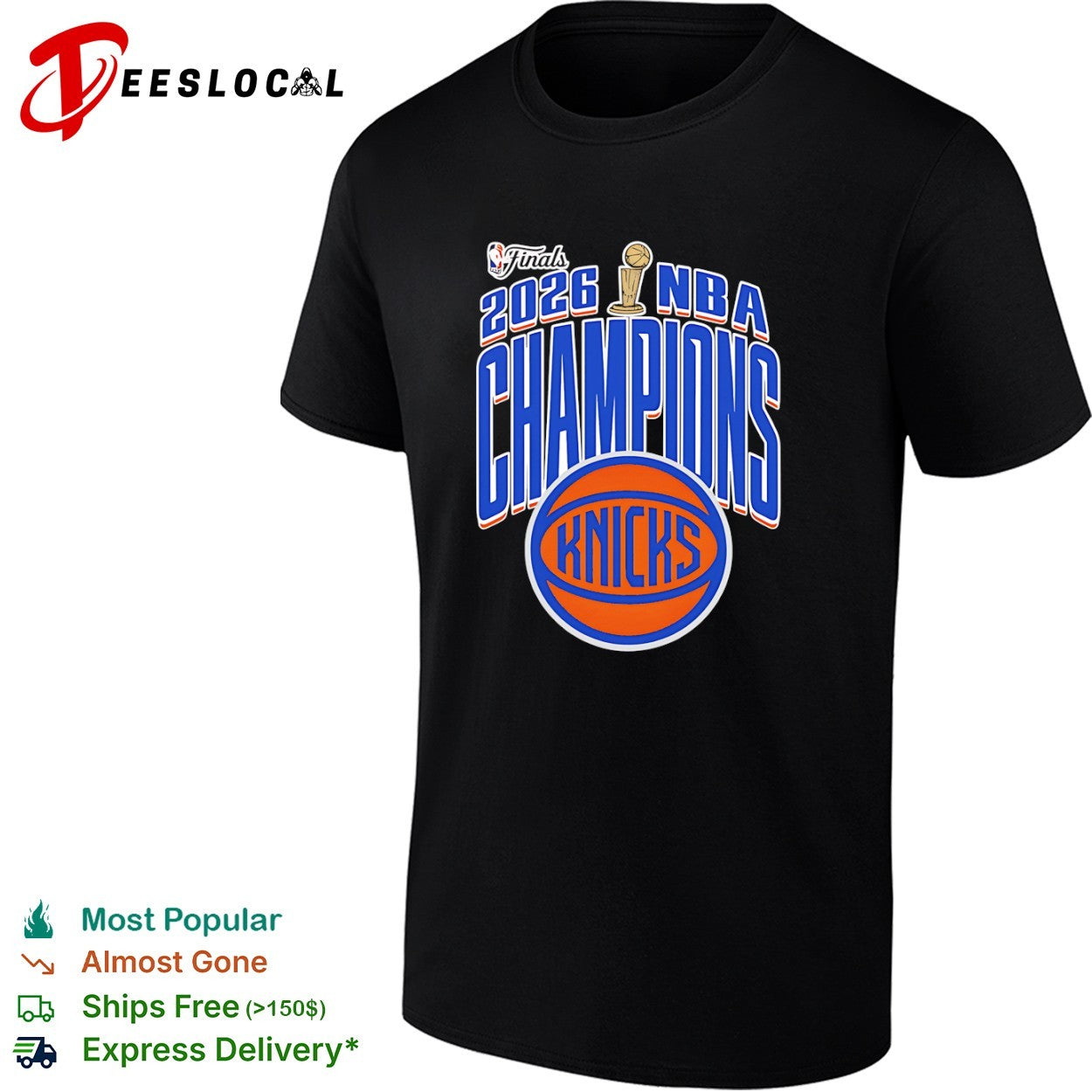 New York Knicks 2026 NBA Finals Champions Basketball Trophy Logo shirt
