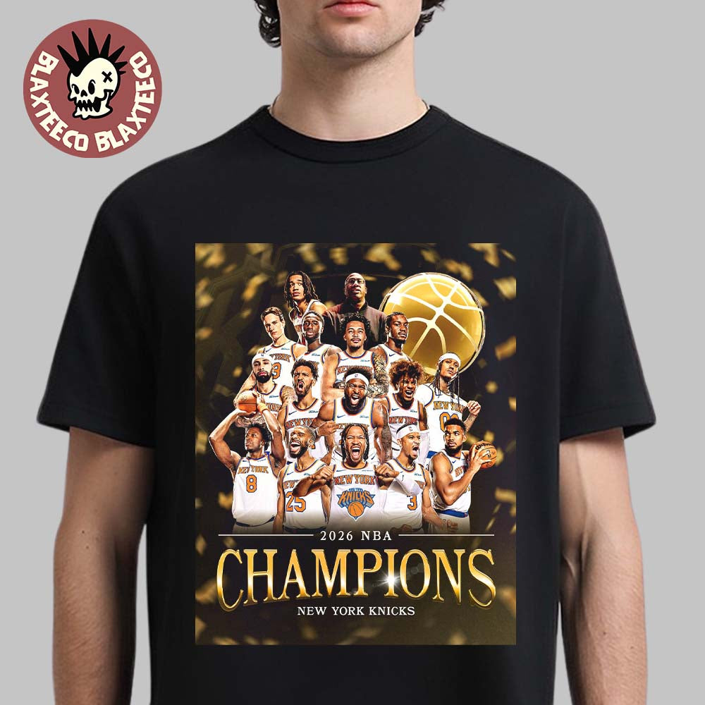 New York Knicks 2026 NBA Finals Champions Defeat San Antonio Spurs Premium T-Shirt