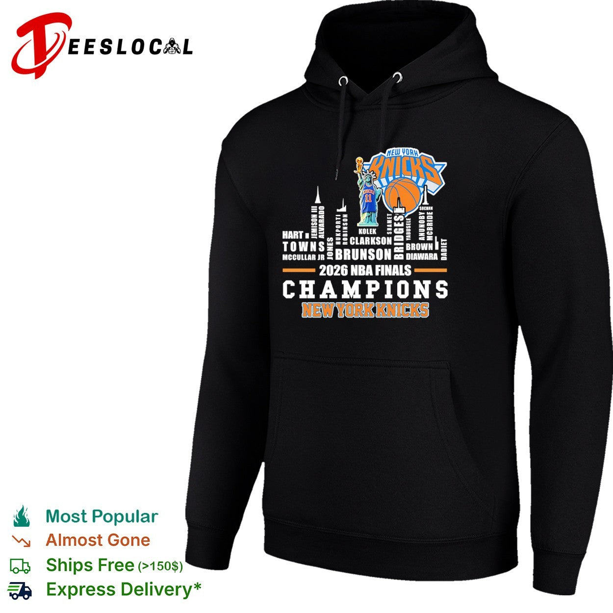 New York Knicks 2026 NBA Finals Champions Roster legends shirt