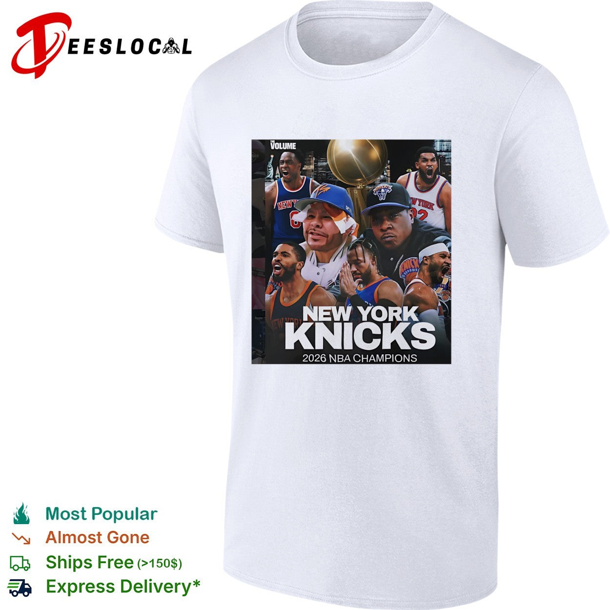 New York Knicks 2026 NBA champions team photo collage shirt