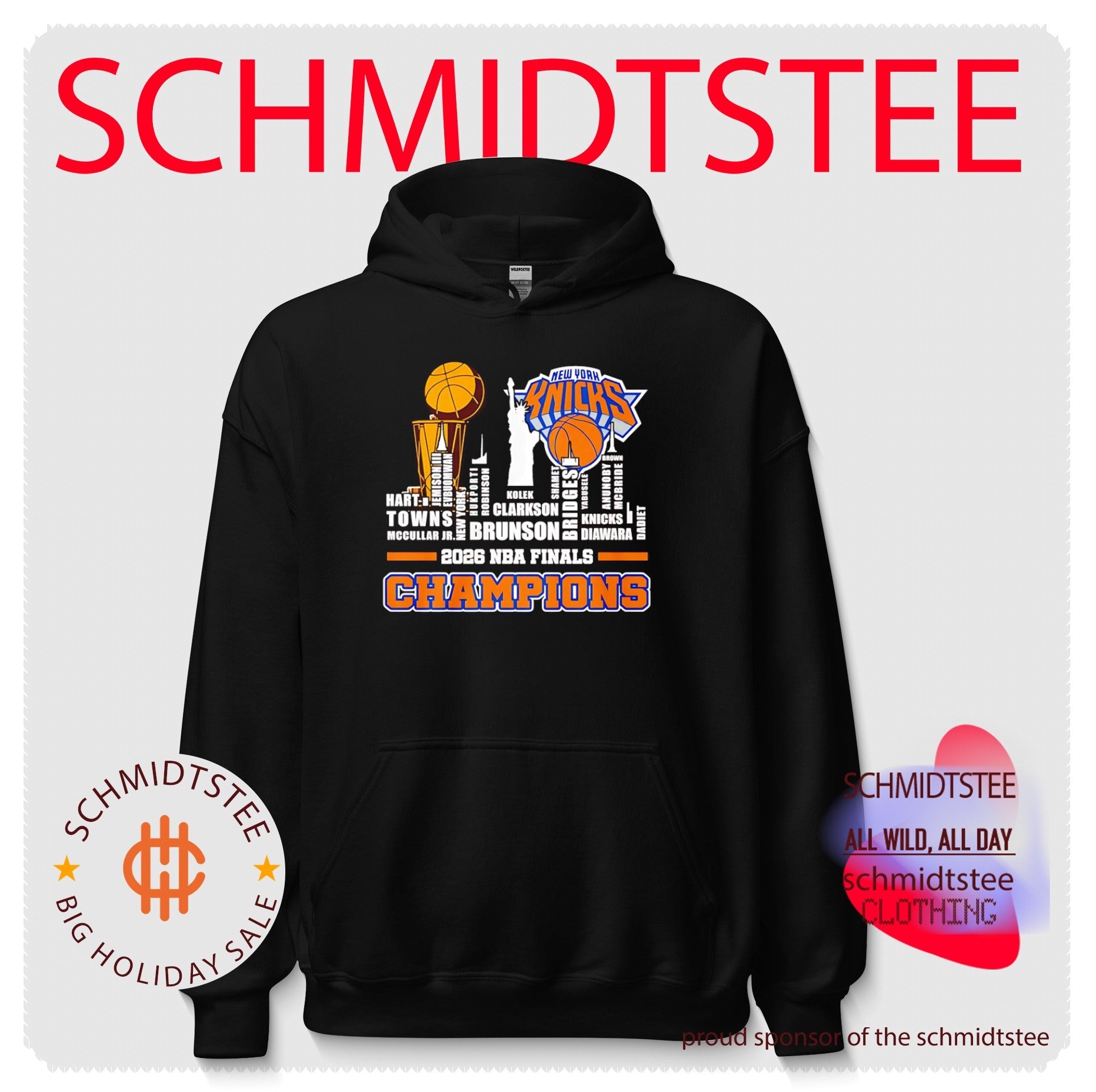 New York Knicks 2026 NBA finals champions roster shirt