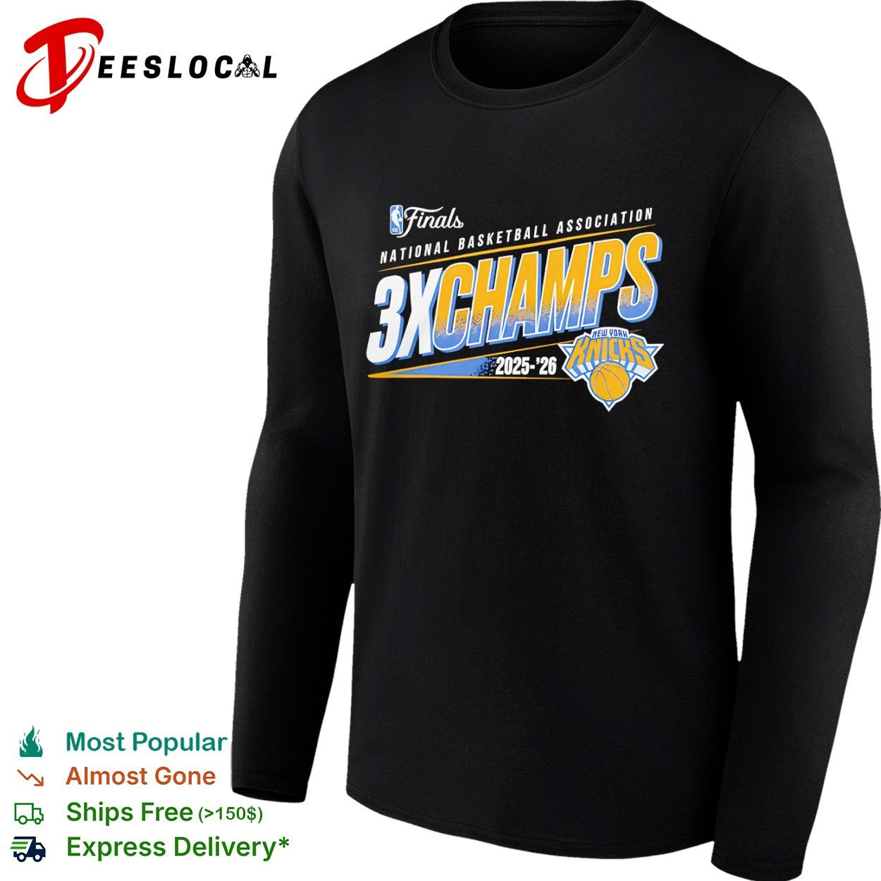 New York Knicks 3x Champs 2025 26 Finals National Basketball Association shirt