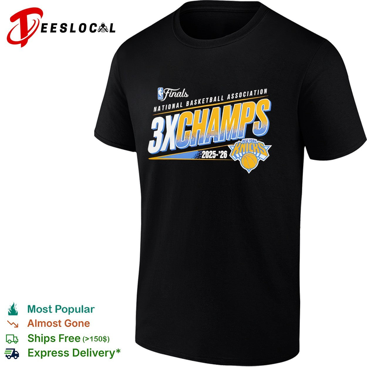 New York Knicks 3x Champs 2025 26 Finals National Basketball Association shirt