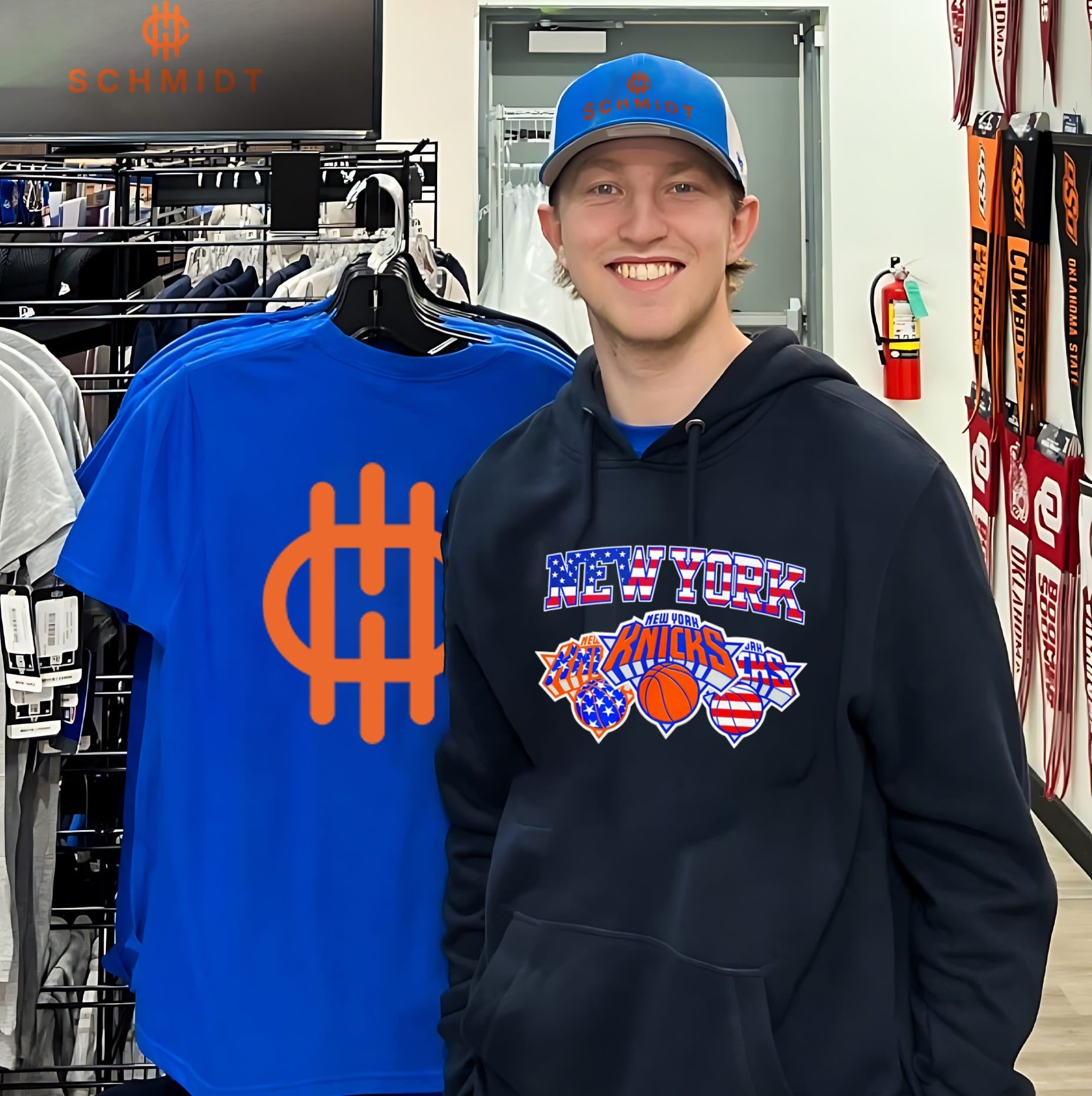 New York Knicks American 4th of July flag basketball shirt