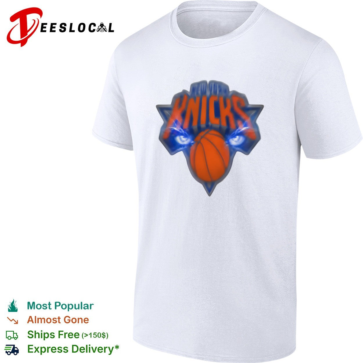 New York Knicks Basketball Eyes Lightning Storm shirt