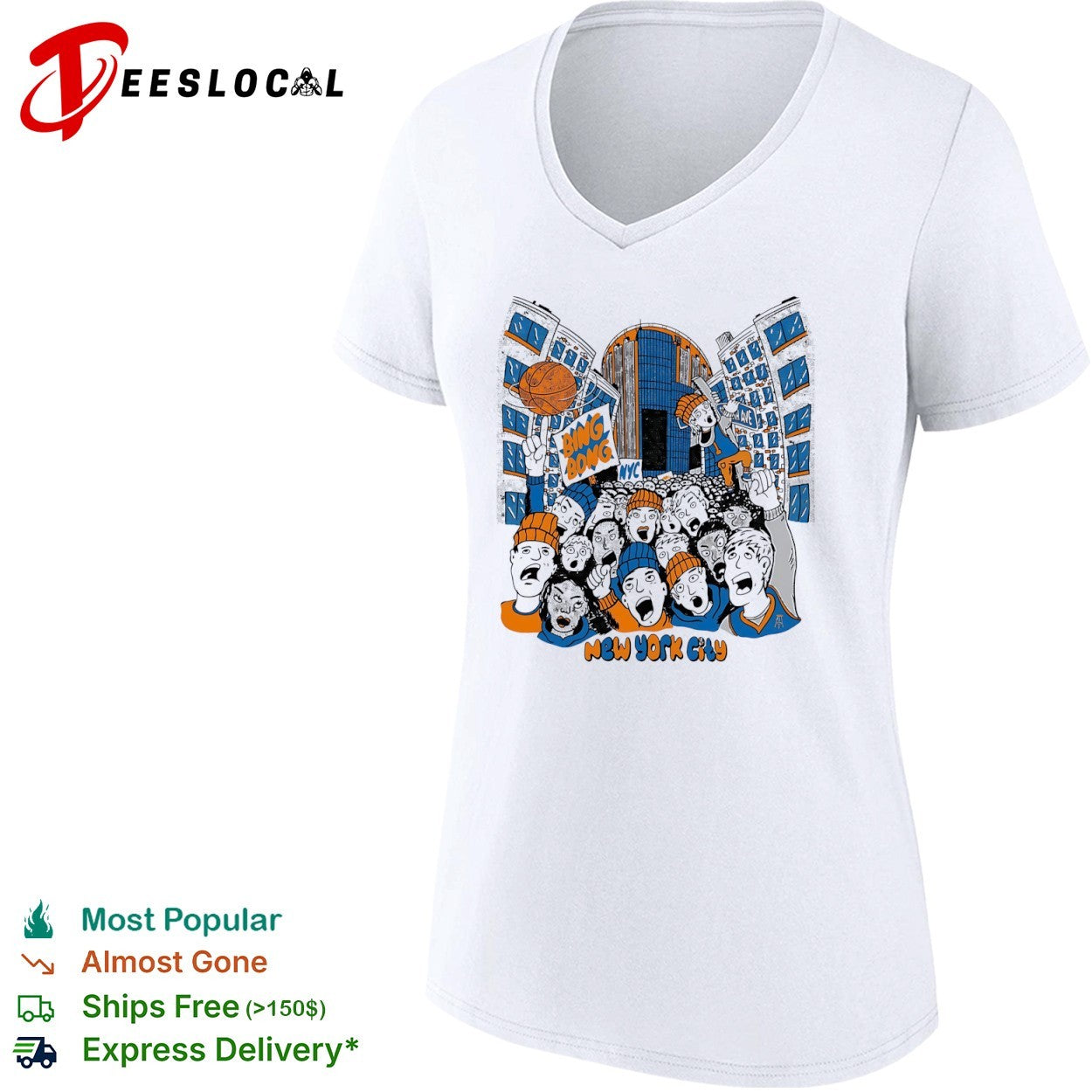 New York Knicks Bing Bong NYC New York City basketball shirt