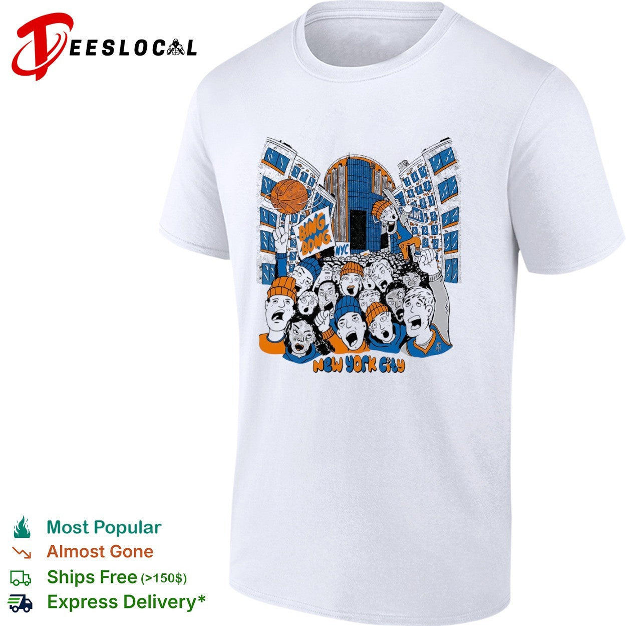 New York Knicks Bing Bong NYC New York City basketball shirt