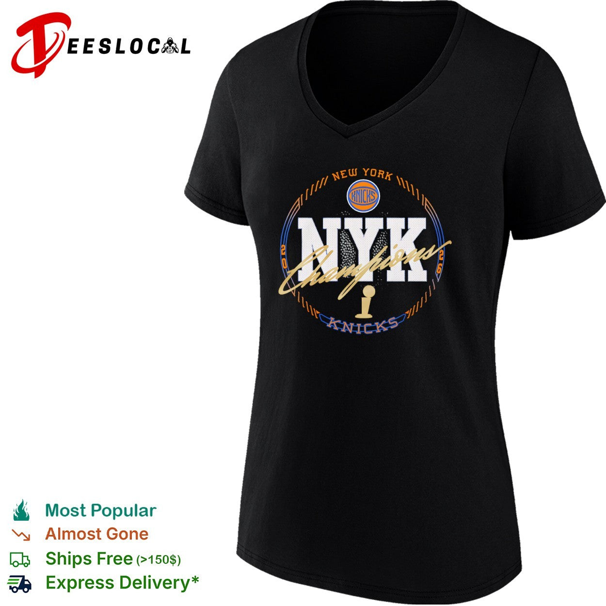 New York Knicks Champions 2026 NYK Basketball Trophy Celebration Team Logo shirt