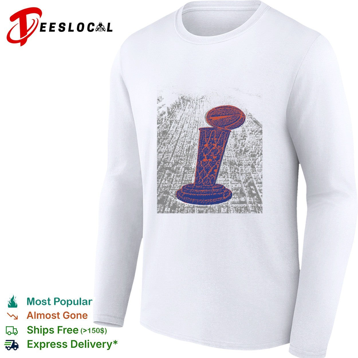 New York Knicks Championship Trophy NBA Basketball shirt