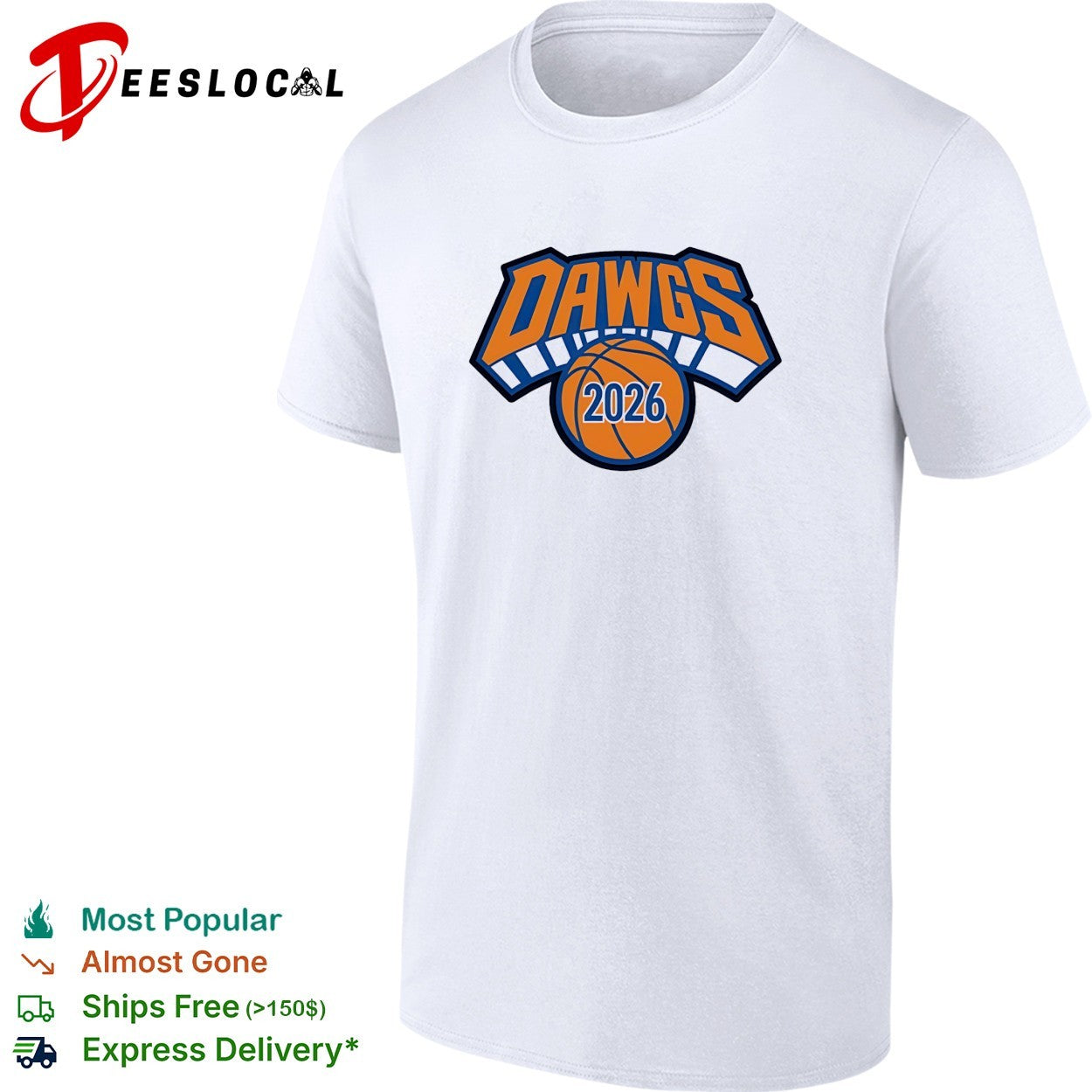 New York Knicks Dawgs 2026 basketball bold arch logo art shirt