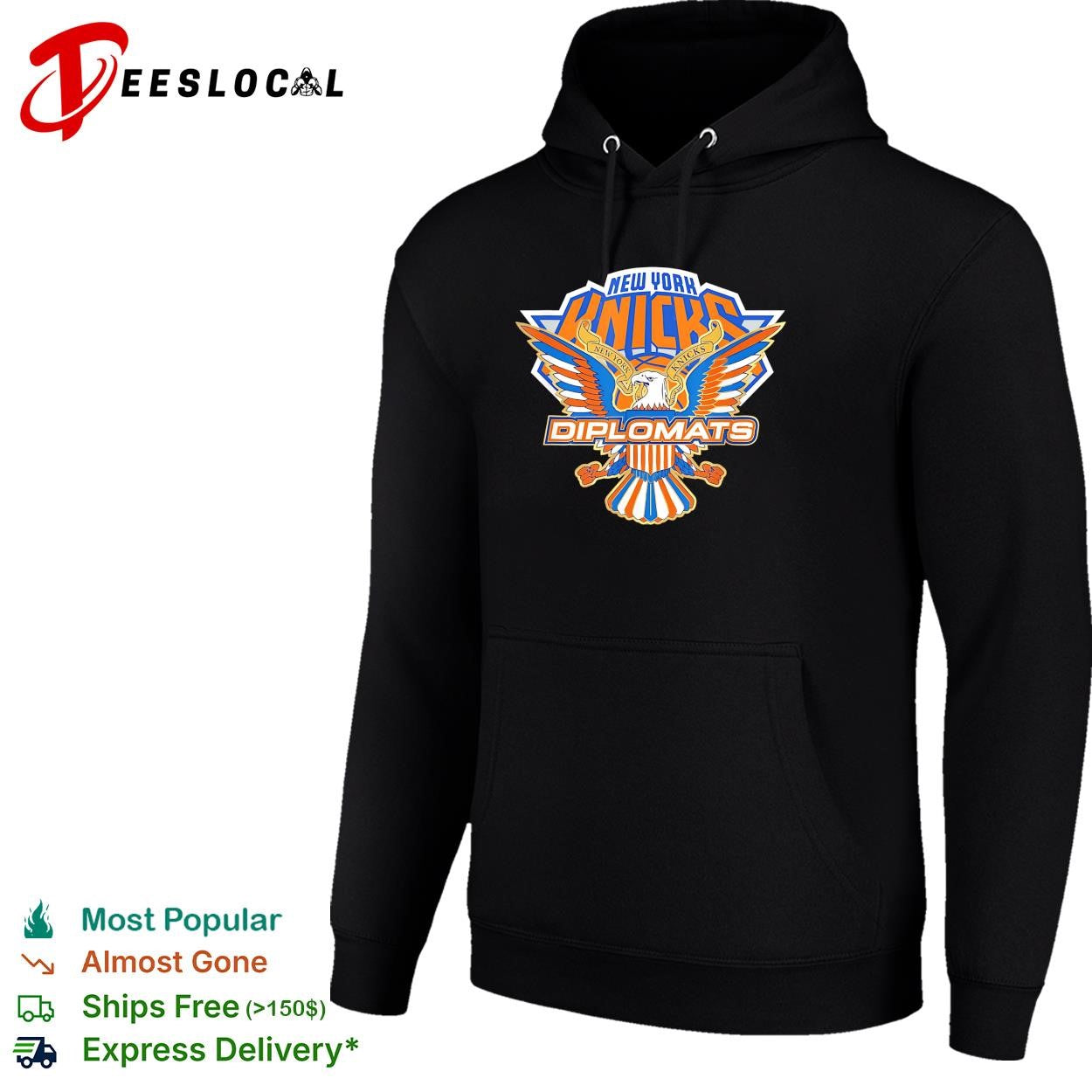 New York Knicks Diplomats eagle crest mashup logo shirt