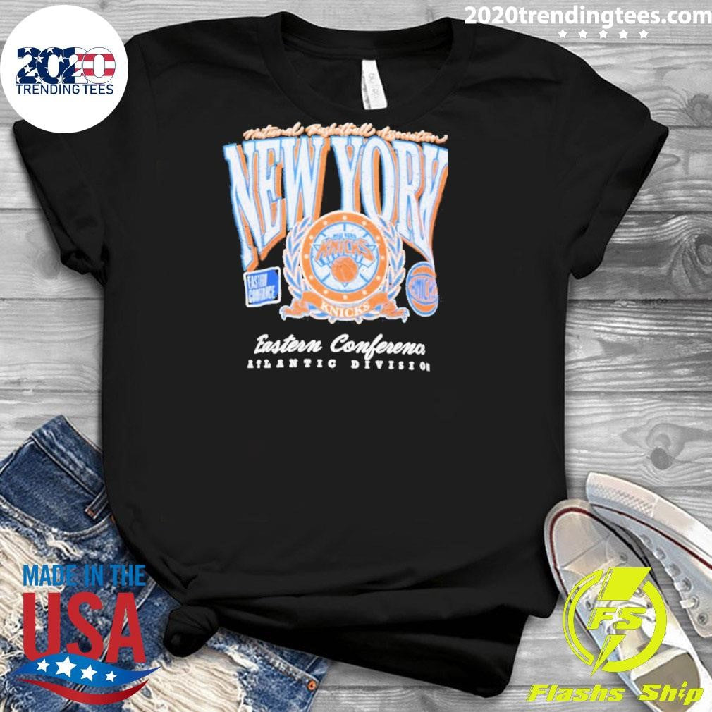 New York Knicks Eastern Conference Atlantic Division Logo Vintage Shirt