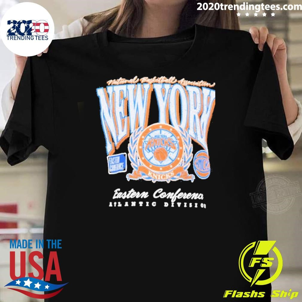 New York Knicks Eastern Conference Atlantic Division Logo Vintage Shirt