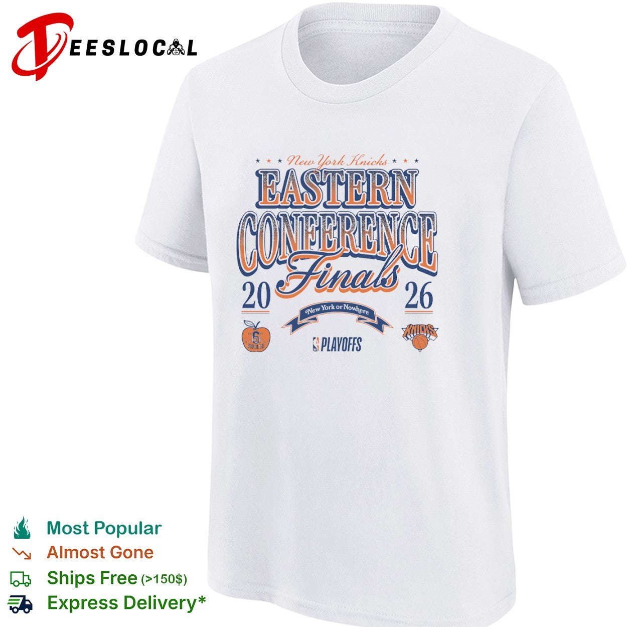 New York Knicks Eastern Conference Finals 2026 New York or Nowhere Playoffs shirt