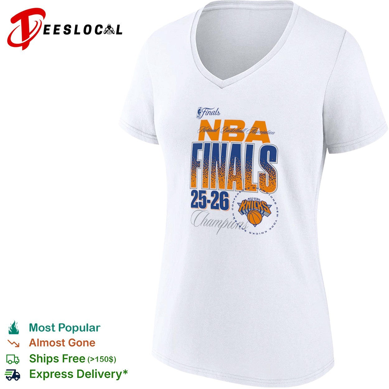 New York Knicks Eastern Conference basketball NBA Finals 2025 2026 champions shirt