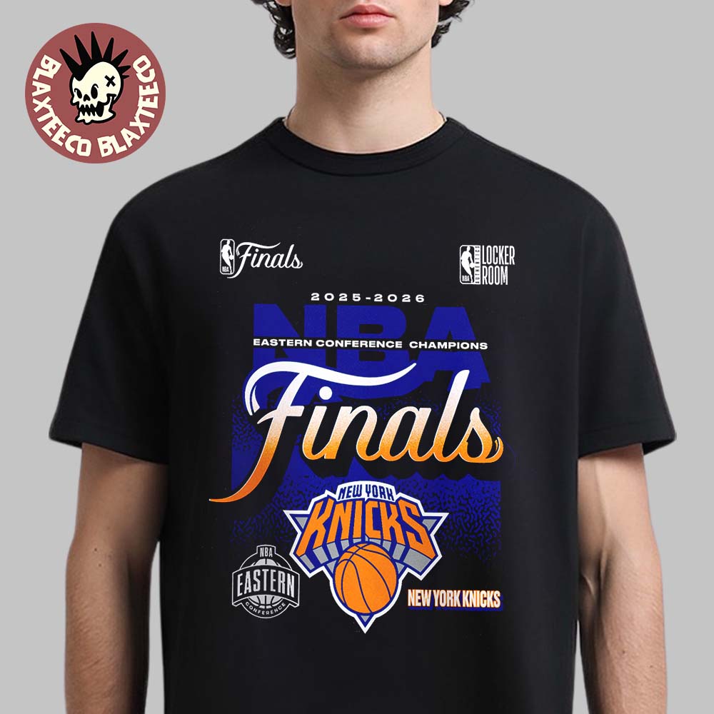 New York Knicks Fanatics 2026 NBA Eastern Conference Champions Locker Room T-Shirt