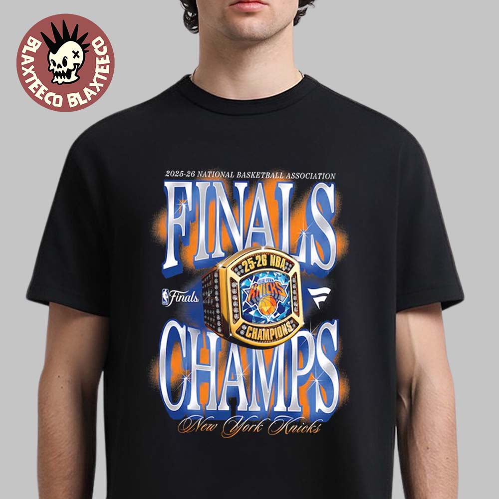 New York Knicks Fanatics 2026 NBA Finals Champions Ring T-Shirt