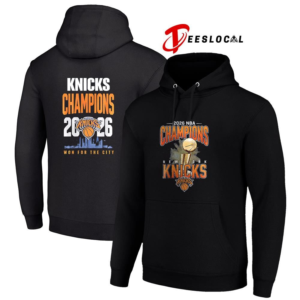 New York Knicks Finals champions won for the city trophy city skyline shirt