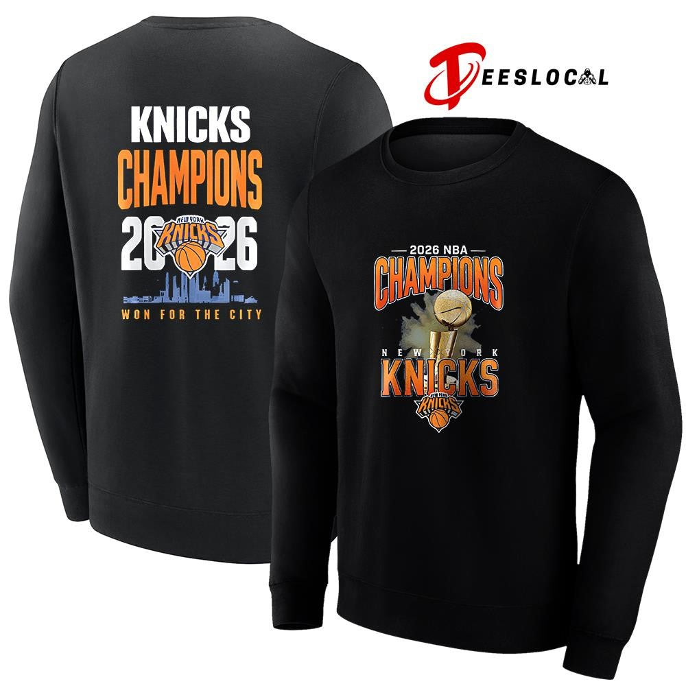 New York Knicks Finals champions won for the city trophy city skyline shirt