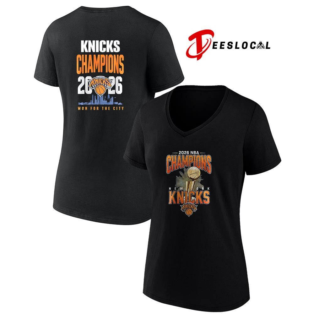 New York Knicks Finals champions won for the city trophy city skyline shirt
