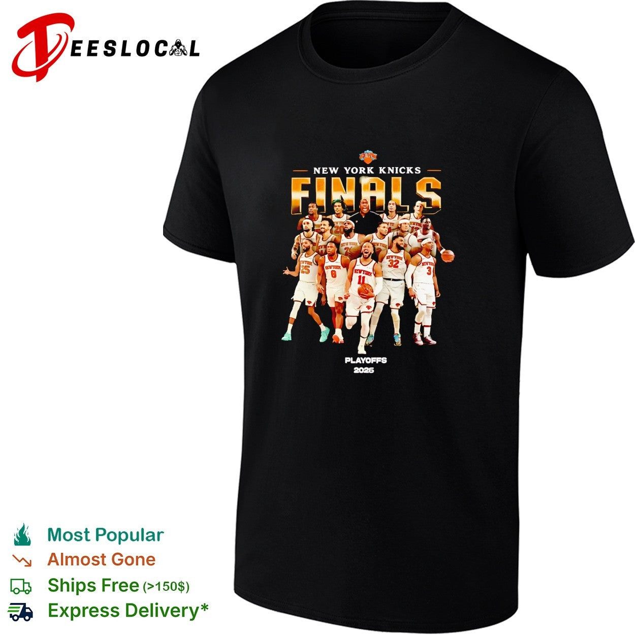 New York Knicks Finals full team coach photo playoffs 2026 shirt