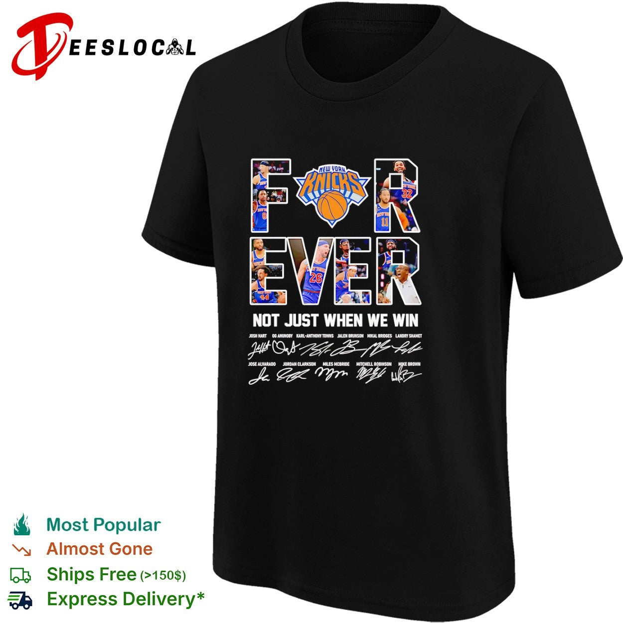 New York Knicks Forever Not Just When We Win signature shirt