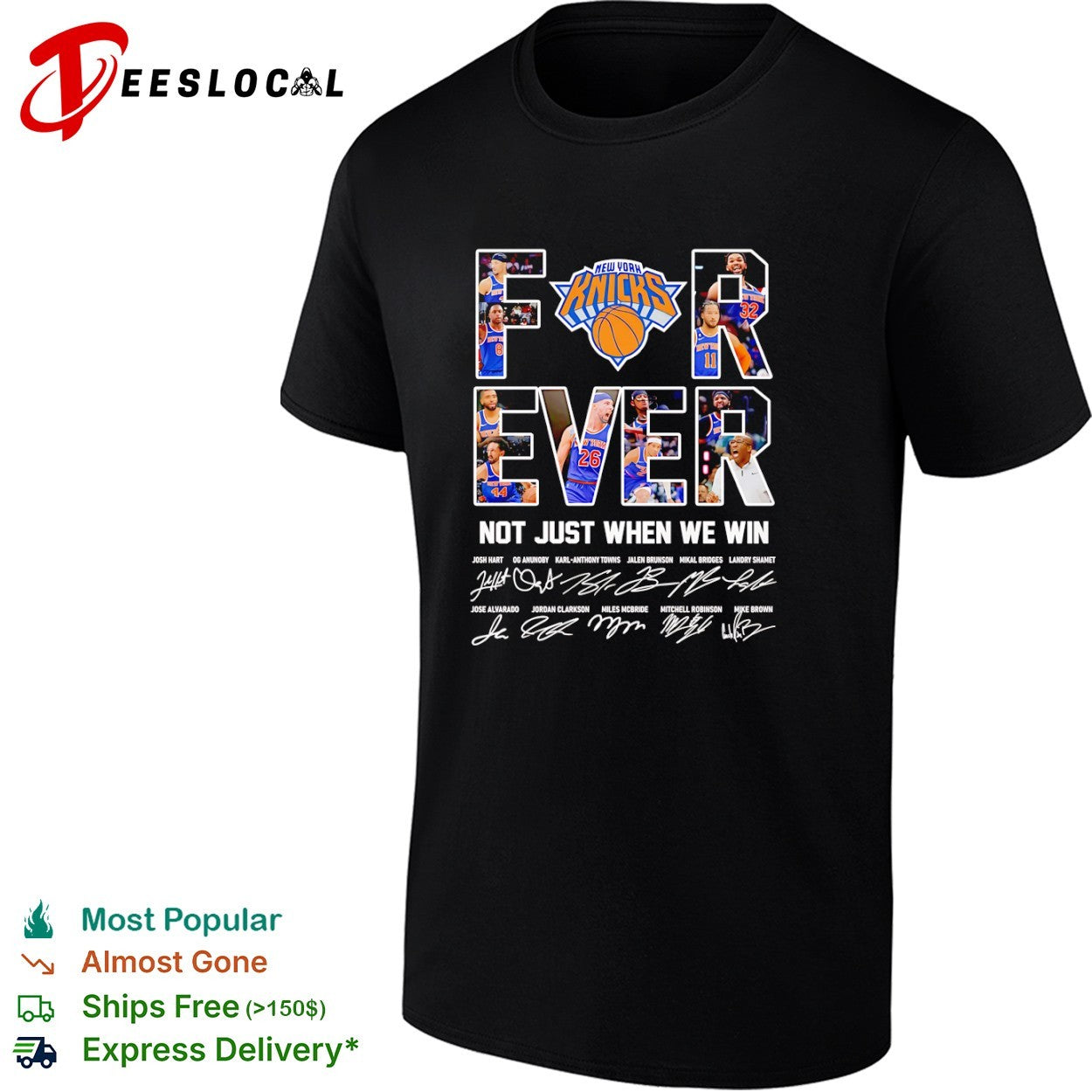 New York Knicks Forever Not Just When We Win signature shirt