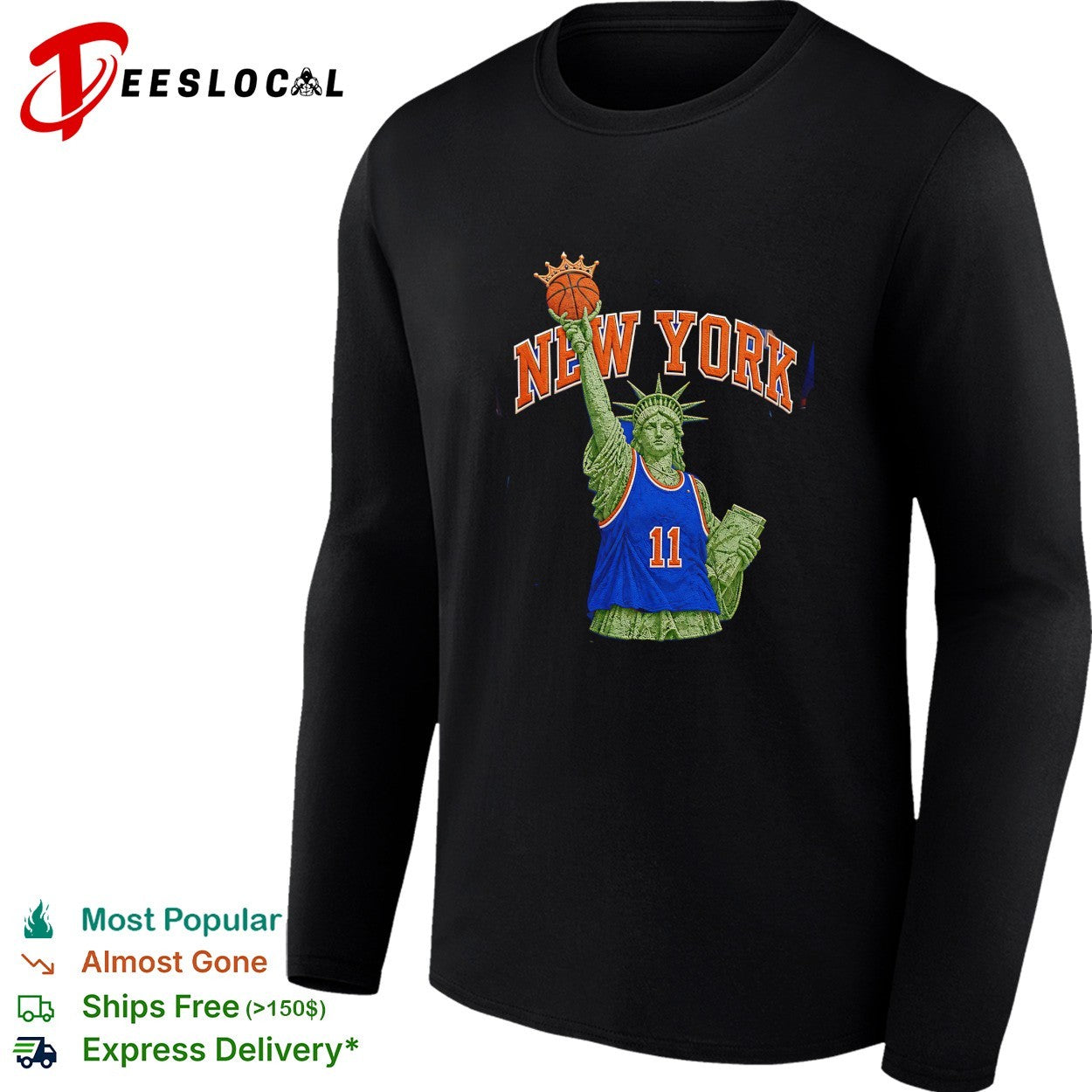 New York Knicks Jalen Brunson Statue of Liberty 11 NBA Finals 2026 shirt