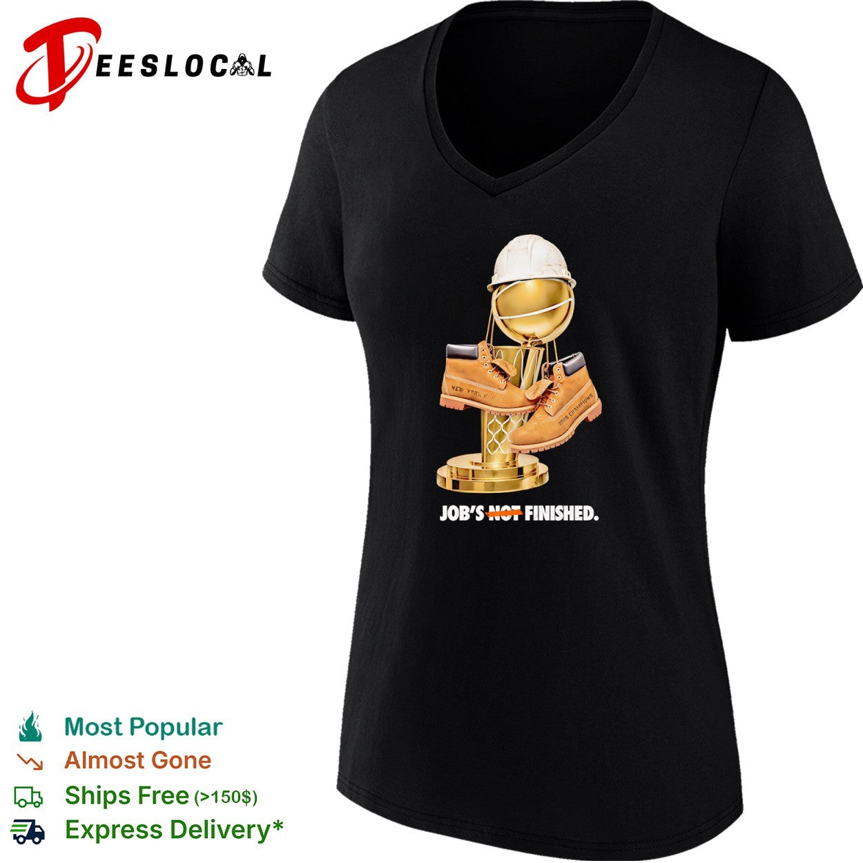 New York Knicks Job is not finished 2026 Champions Timberland boots trophy shirt