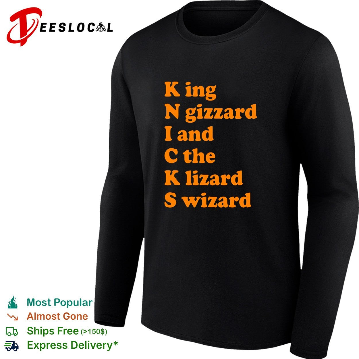 New York Knicks King N gizzard I and C the lizard wizard band parody acrostic shirt