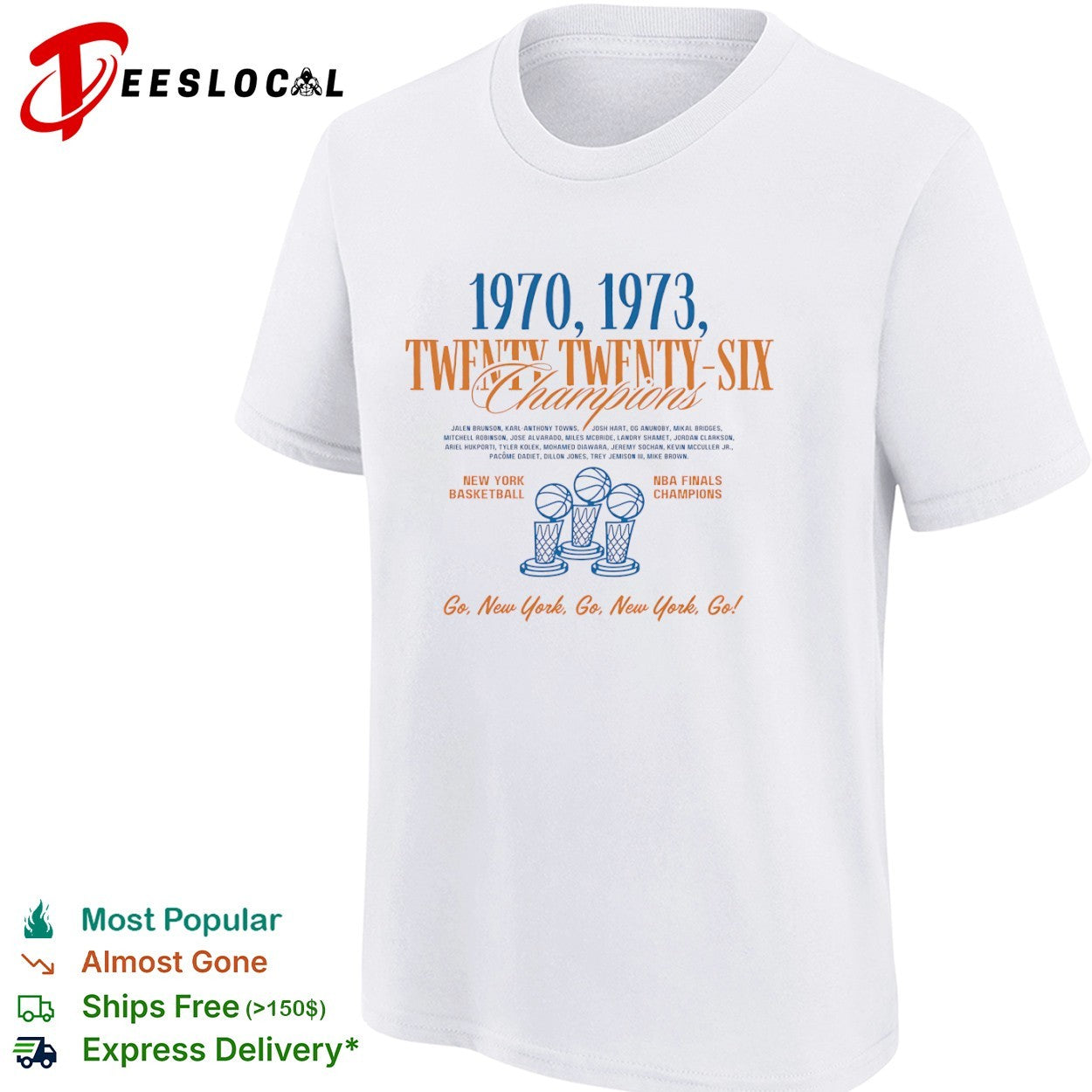 New York Knicks NBA 1970 1973 Twenty Twenty-Six shirt