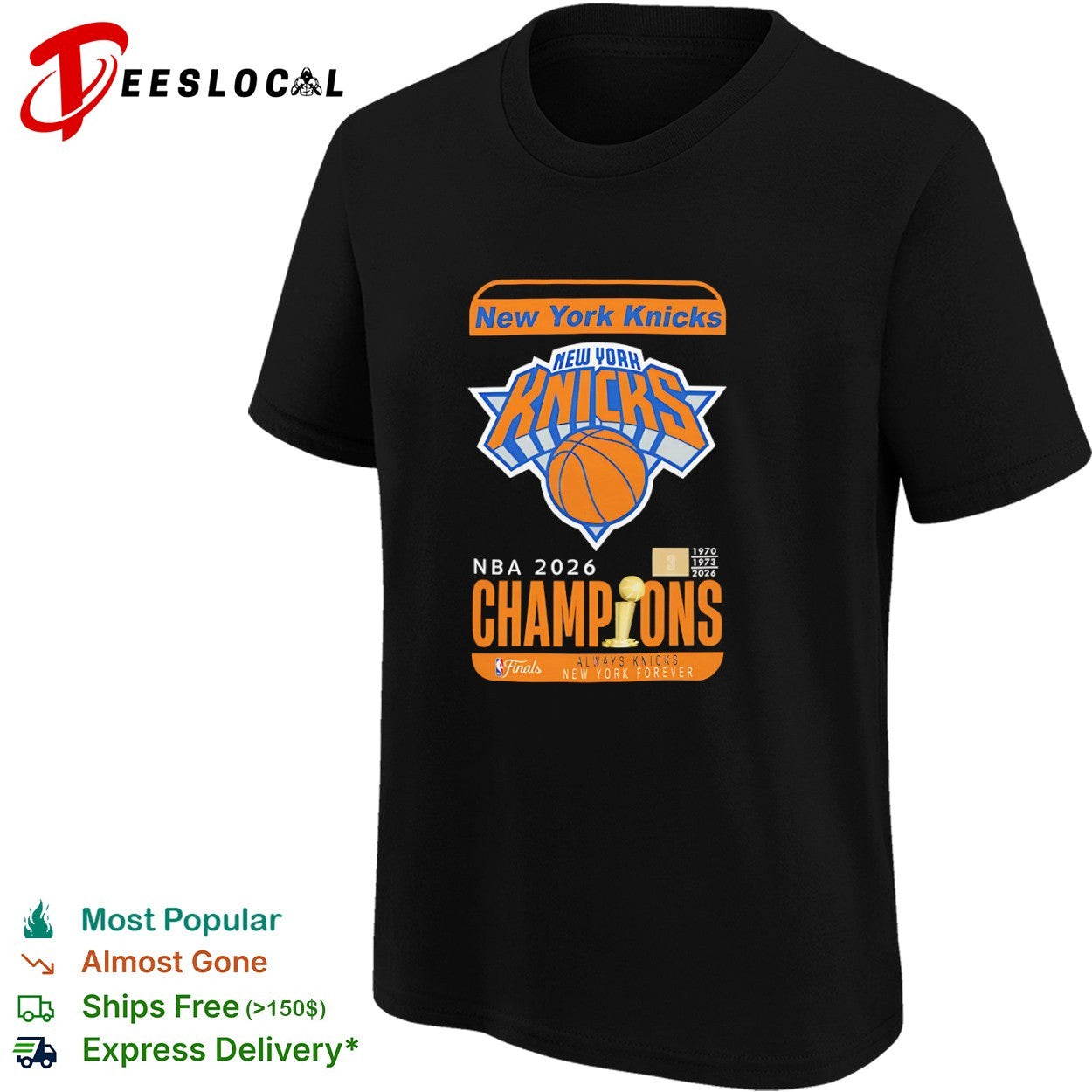 New York Knicks NBA 2026 Champions 1970 1973 2026 Always Knicks New York Forever shirt