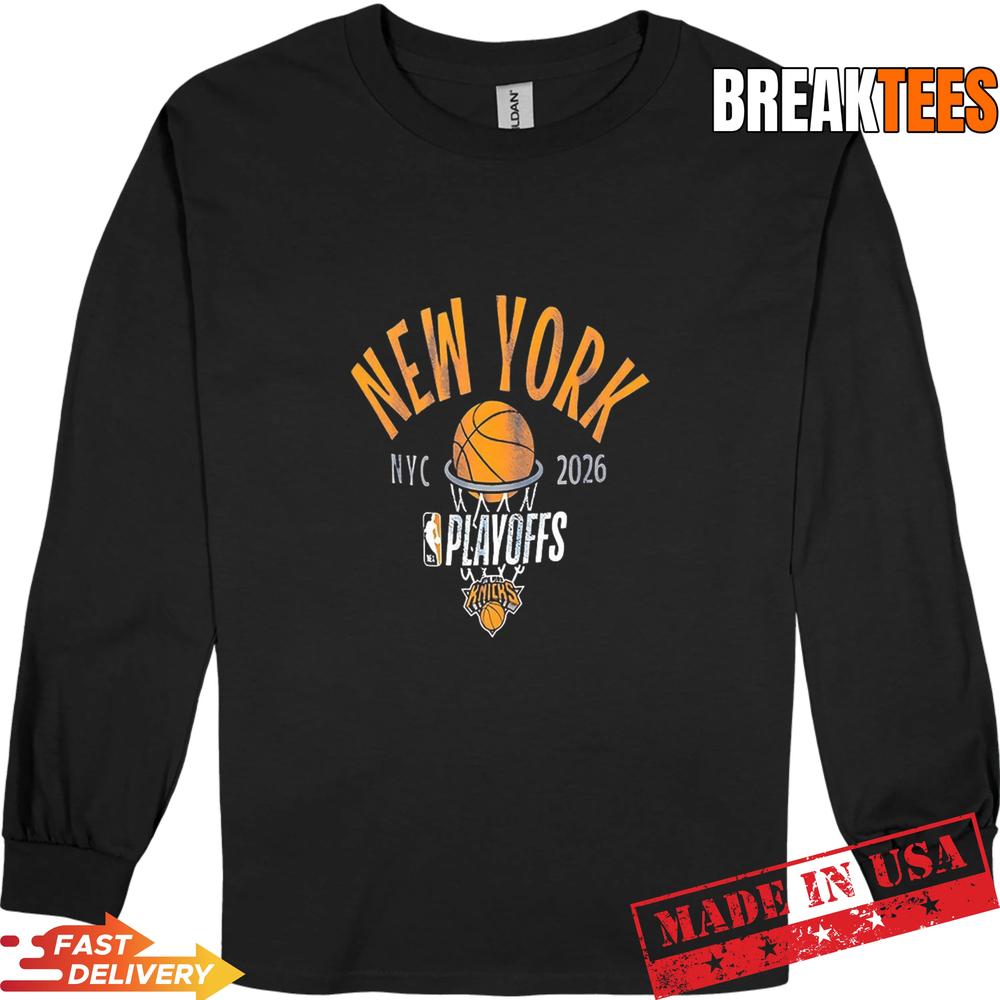 New York Knicks NBA 2026 Playoff T-Shirt