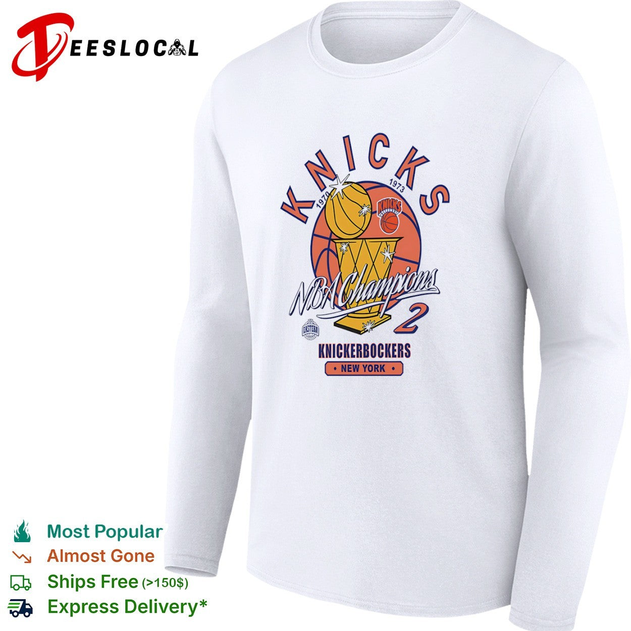 New York Knicks NBA Champions 1970 1973 Knickerbockers Eastern Conference 2 shirt