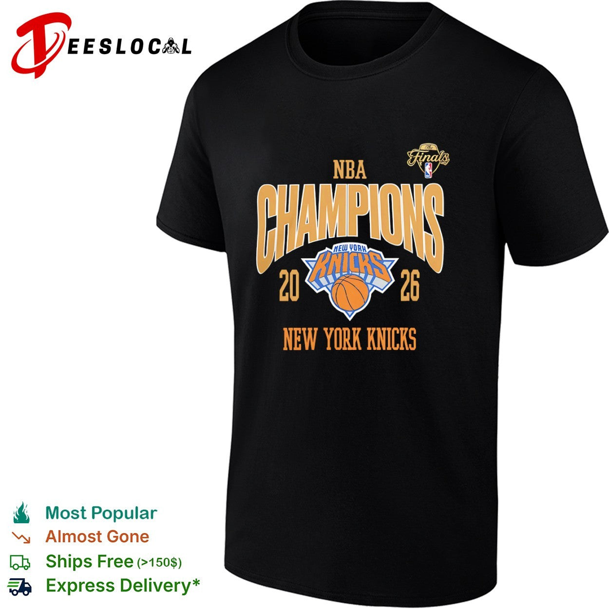 New York Knicks NBA Champions 2026 The Finals Basketball Team shirt