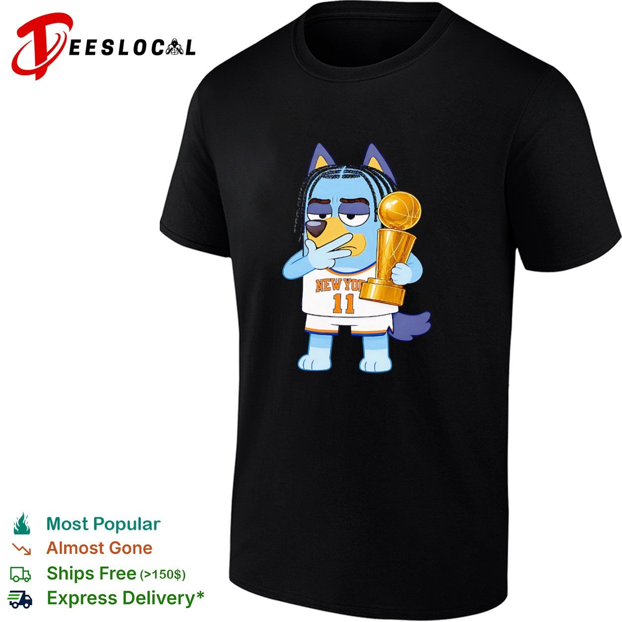 New York Knicks NBA Championship Trophy Cartoon Basketball shirt